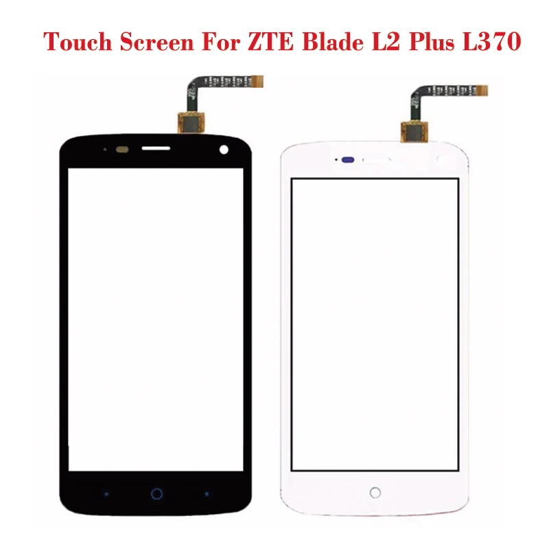 Черно белый сенсорный экран для ZTE Blade L2 plus L370 объектив Сенсорное стекло
