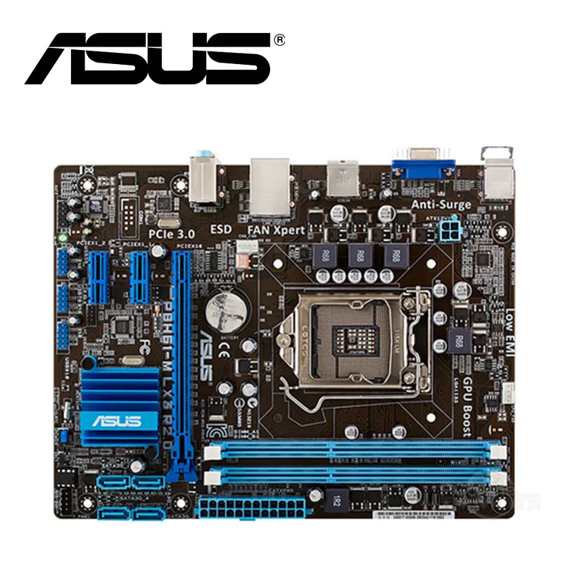 Материнская плата Asus P8H61-M LX3 PLUS R2.0 оригинальная бывшая в употреблении материнская