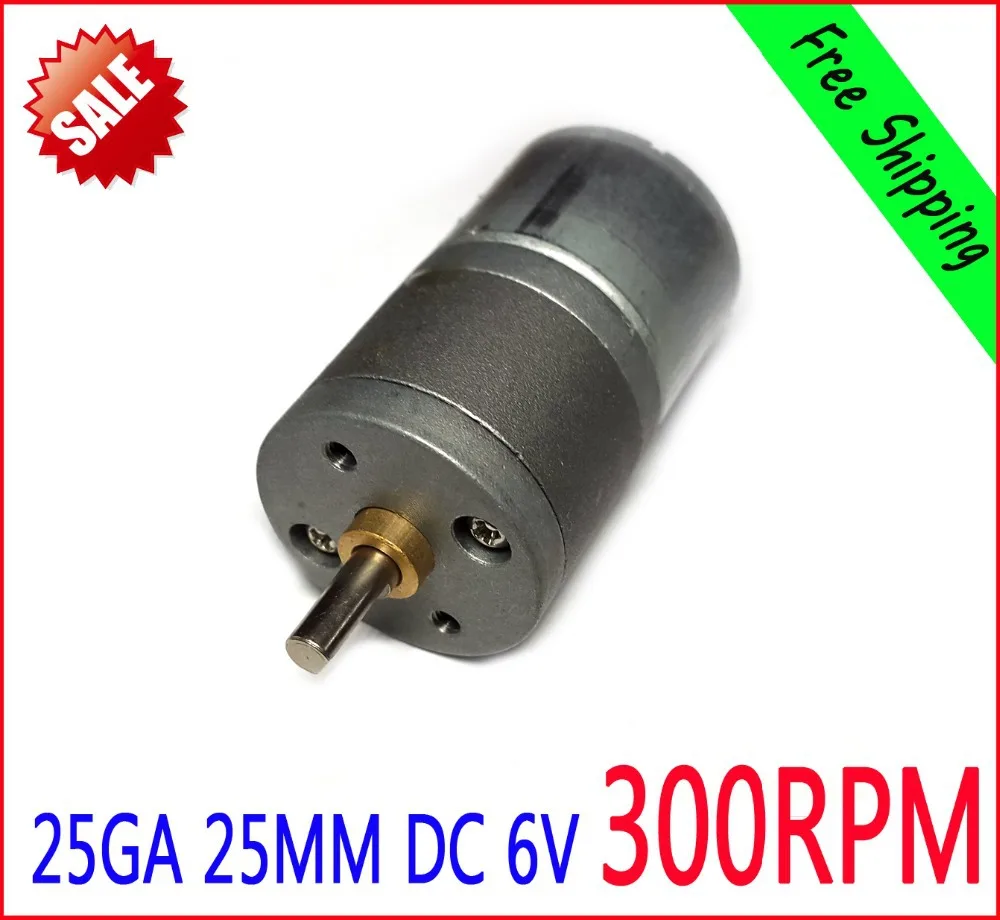 300 об/мин с источником питания от постоянного тока 6v двигатель Новый 25 мм 25GA 65mA