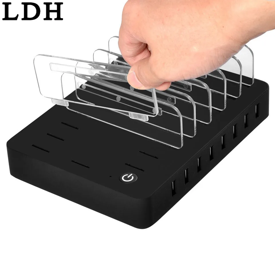 LDH 8 портов настольное USB зарядное устройство многофункциональная 19.2A зарядная