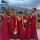 2019 элегантное платье для свадебной вечеринки длинное платье для подружки невесты 4 дизайна шифоновое красивое платье для подружки невесты es 2019