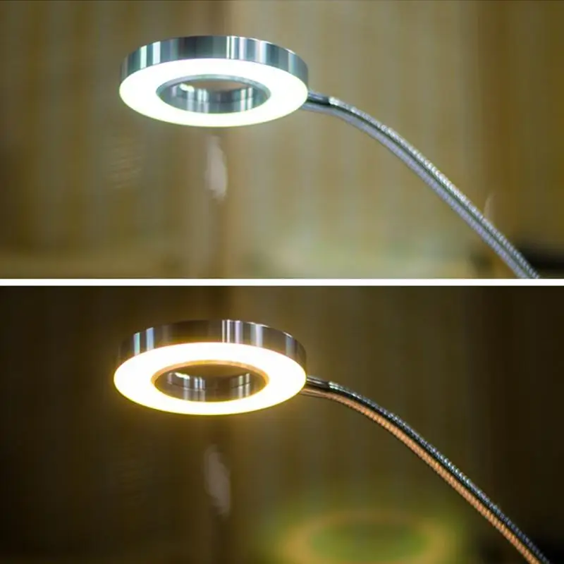 TPFOCUS светодиодный 7 Вт USB клип настольный свет с гибкий в виде гусиной шеи Защита