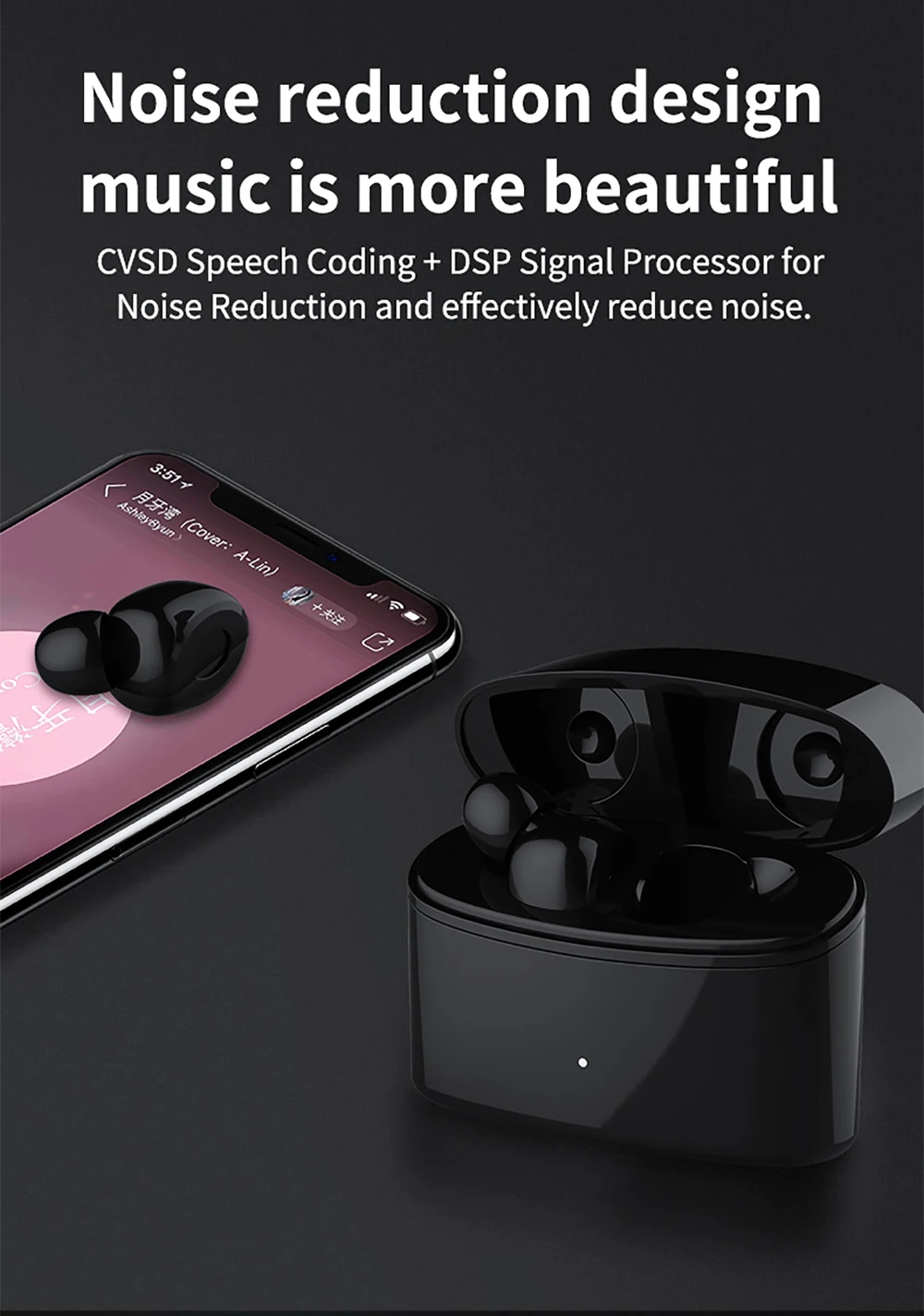 Sluchawki Bluetooth ecouteurs Новое поступление IPX5 Водонепроницаемый TWS T6 гарнитура 5,0 стерео истинный беспроводной fones аурикулярная