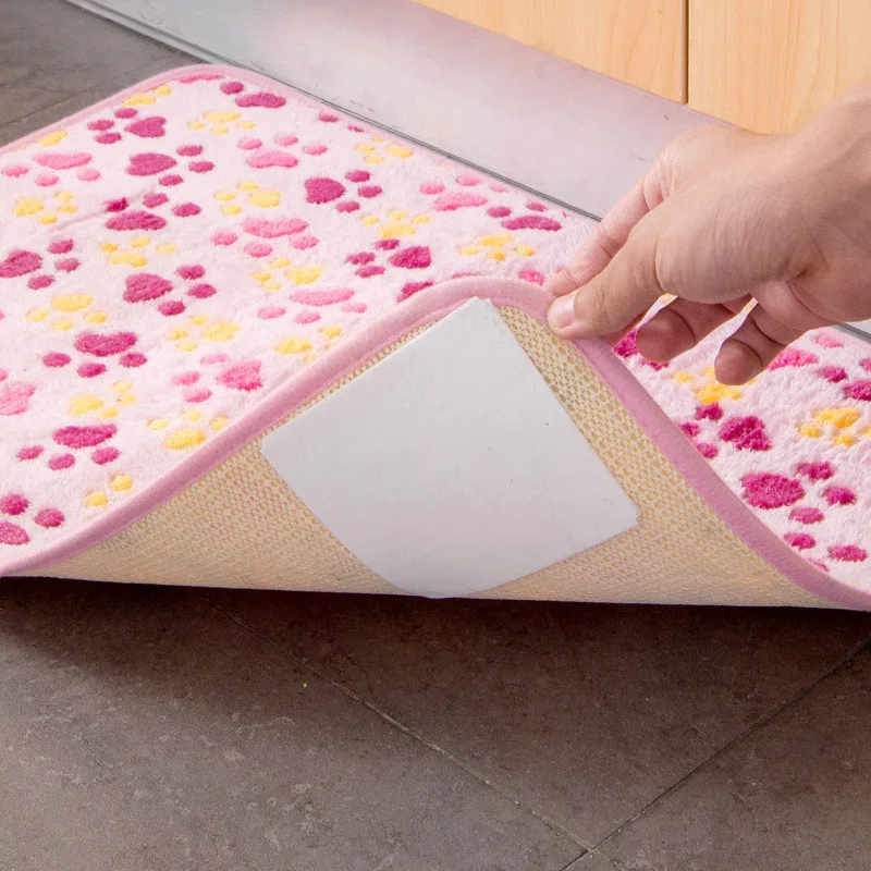 4 PCS Bath Rug Mat Carpet Pad Double-sided adhesive Sticker Anti Slip PadsAnti Corners Gripper Stopper #BZ | Дом и сад