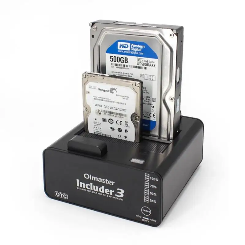 Двойной отсек SATA к USB 3,0 внешний жесткий диск Док-станция для 3,5 дюймов 2,5 дюймов SATAI/II/III HDD жесткий диск и SSD