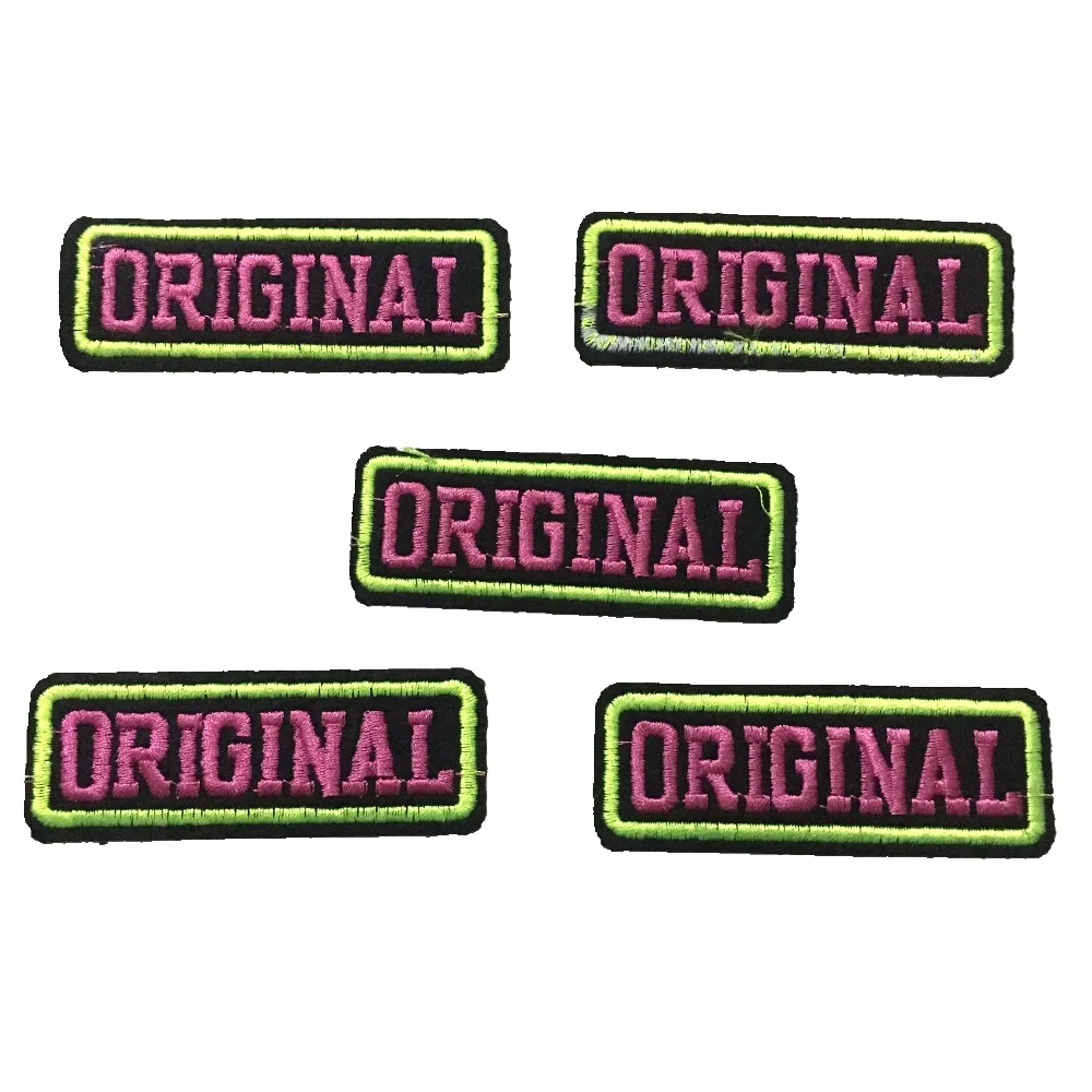 Оригинальные вышитые нашивки 10 шт./лот модные с утюгом значки сделай сам