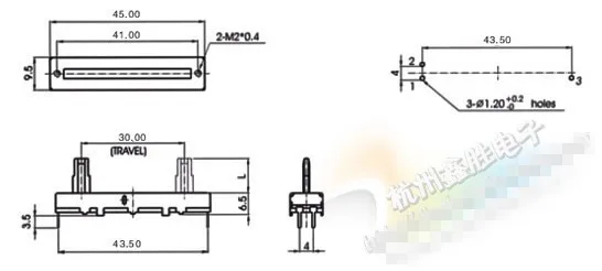 Оригинальный новый 100% Прямой скользящий потенциометр сбалансированный миксер