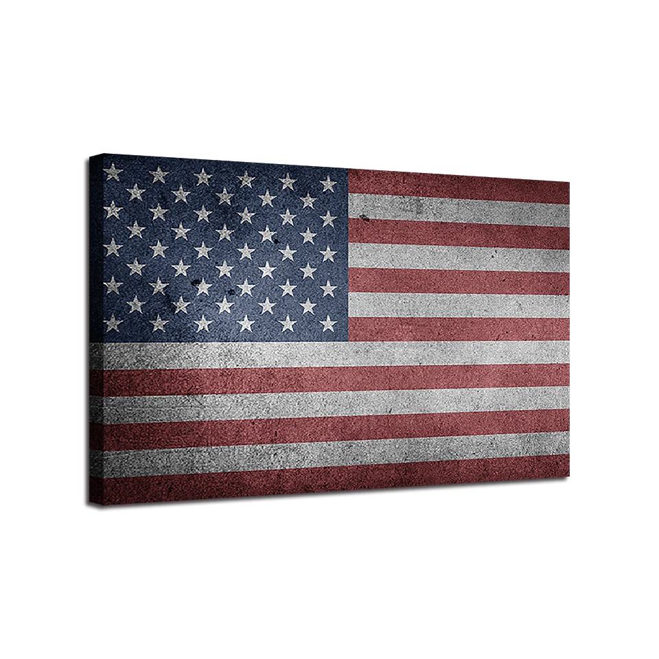 Картины на холсте для гостиной домашний декор настенное искусство 1 шт. флаг США