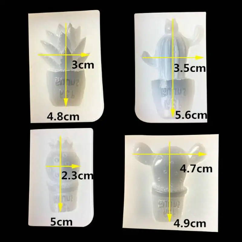 3D тропические растения Форма смола в огранке Кабошон Ремесло силиконовые формы