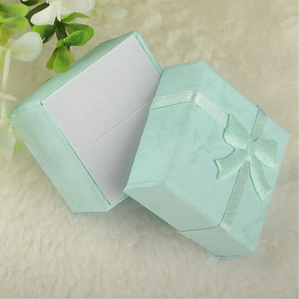 4x4x3cm Blue Модный Красочный 1 шт. 4x4x3 см/8x5x2,5 см/9x7x3 см органайзер для ювелирных изделий Коробка для хранения колец Милая коробка маленькая Подарочная коробка для колец Серьги - Цвет: 4x4x3cm Blue