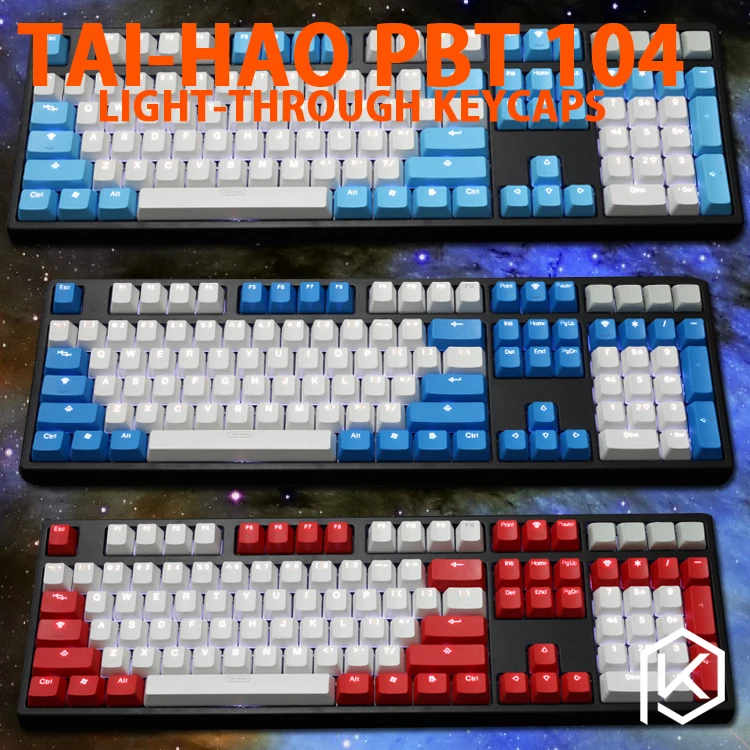 Taihao pbt двойные колпачки для клавиш самостоятельной сборки игровая механическая