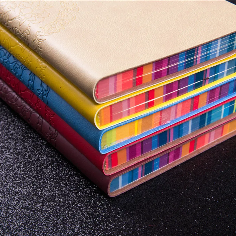 Оригинальный блокнот с радужными краями Обучающие принадлежности | Канцтовары