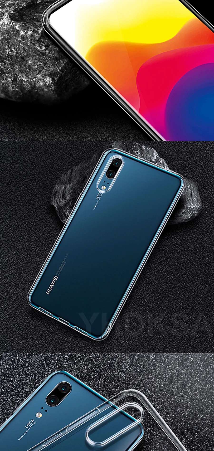 Роскошный мягкий прозрачный чехол для huawei P20 Pro P10 P9 Lite Plus mate 20 Lite 20X10 Pro 9 Lite P Smart Ультратонкий чехол s