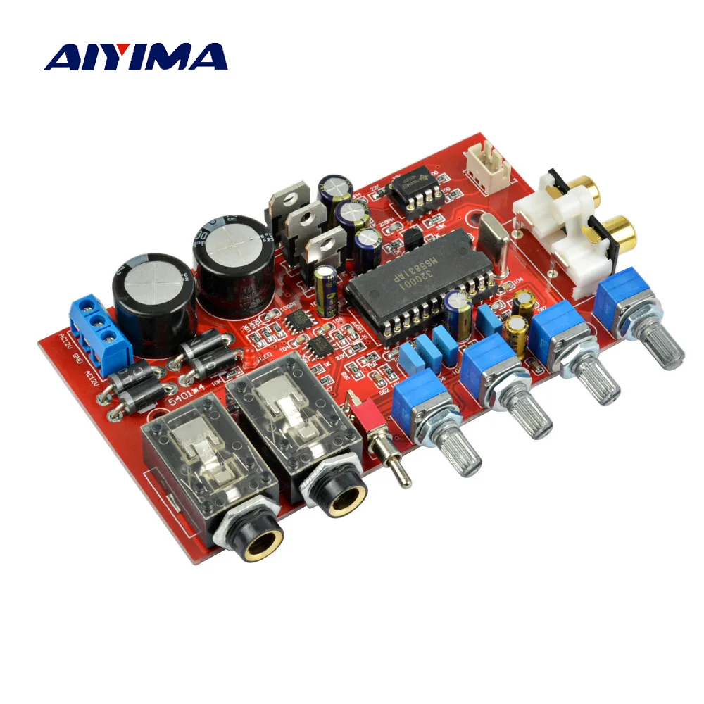 AIYIMA M65831AP+ NE5532 предусилитель доска с караоке fuction предусилитель доска двойной AC12V-0-12V