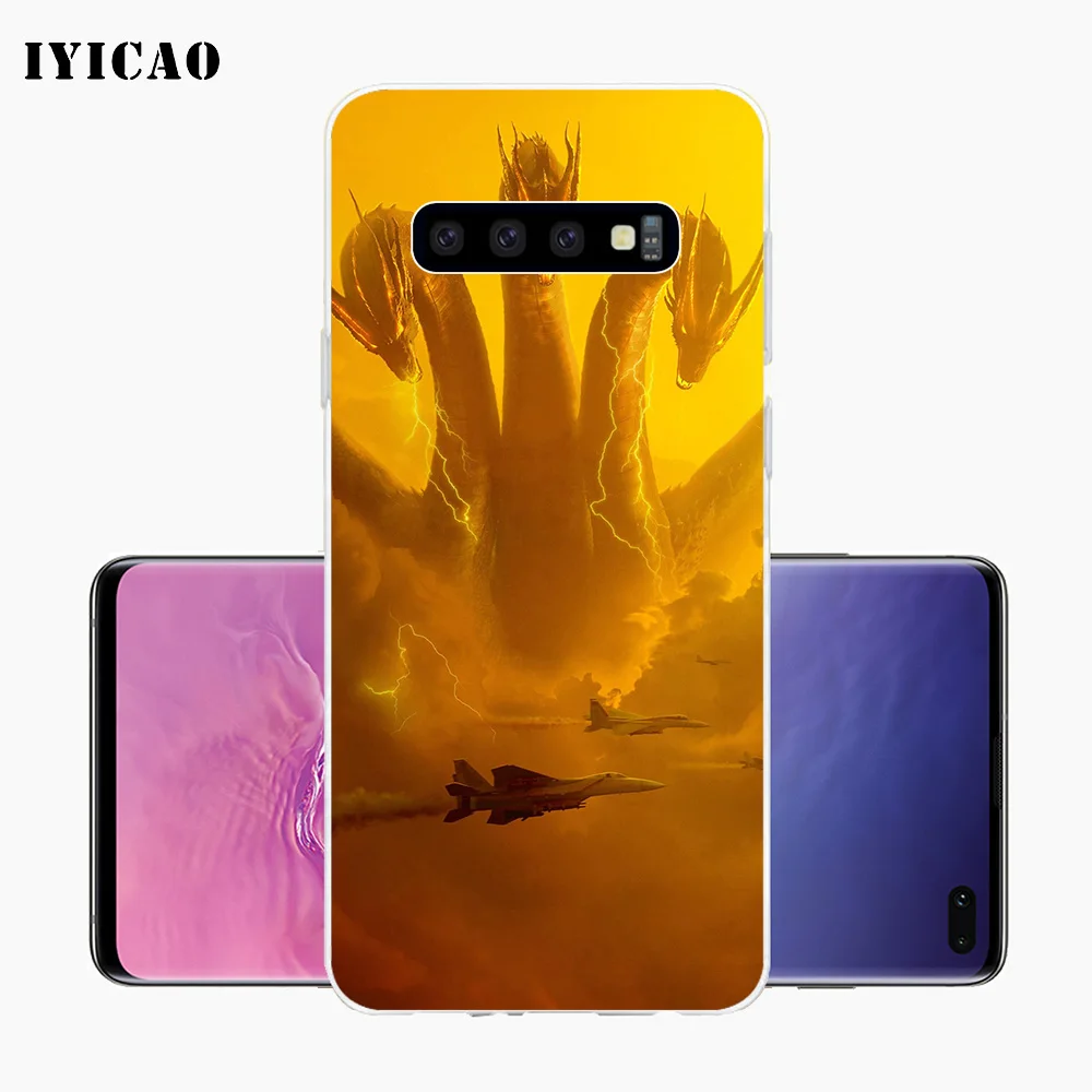 IYICAO Godzilla 2 movie Soft Silicone Phone Case for Samsung Galaxy S10e S10 S9 S8 Plus S7 Edge TPU Cover | Мобильные телефоны и