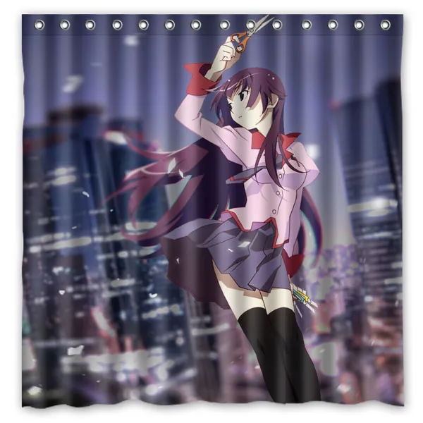 Senjougahara Hitagi занавеска для душа Персонализированная badkamer gordijn Прямая поставка