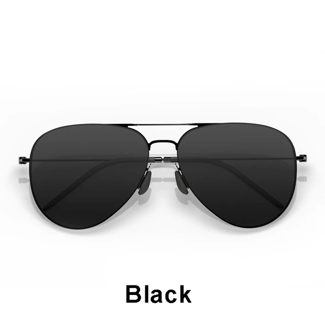 Black Xiaomi Mijia Turok Steinhardt TS, нейлоновые поляризованные солнцезащитные линзы из нержавеющей стали, очки, цветные, ретро,, защита от ультрафиолета, для мужчин и женщин - Цвет: Black