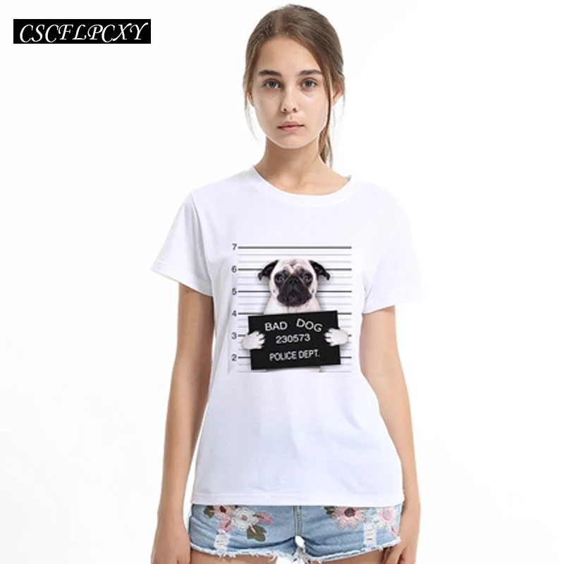 Хот дог 2017 распродажа Полицейская футболка Женская парусиновая с французским