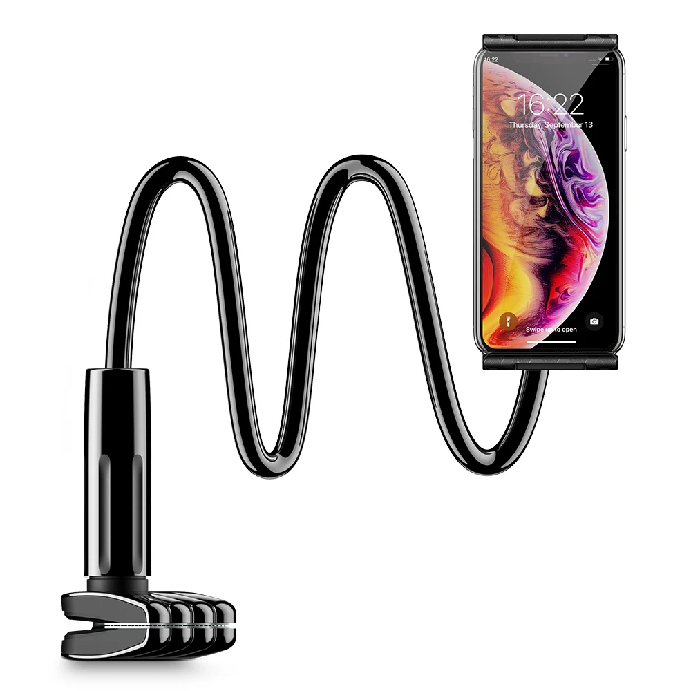 Black Держатель для телефона KISSCASE для iPad 2/3/4 Настольный держатель для планшета для iPhone XS Max XR XS X 8 Plus держатель для телефона универсальный подставка для телефона держатель телефона - Цвет: Black