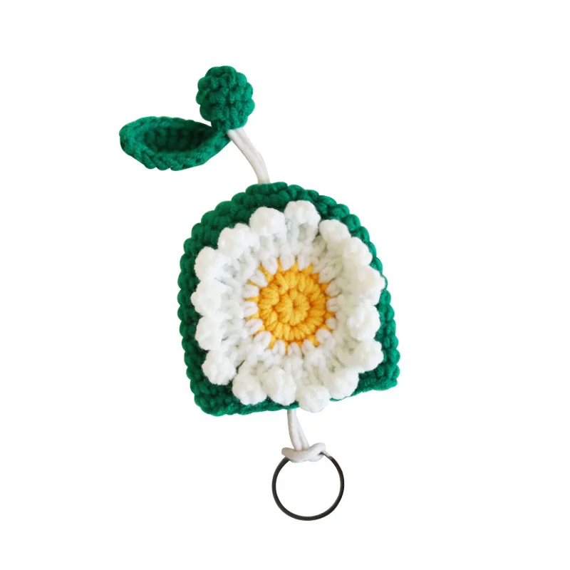 

Sweet Flowers Handmade Knitted Key Pack Creative Gift Set for Wool Key Protection Set