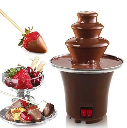 3-х уровневый мини Шоколад для подогрева шоколадный фонтан и т. д. дома бар