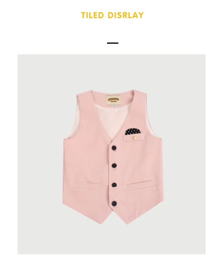 Джентльменский Летний жилет для мальчиков + шорты галстук комплект одежды