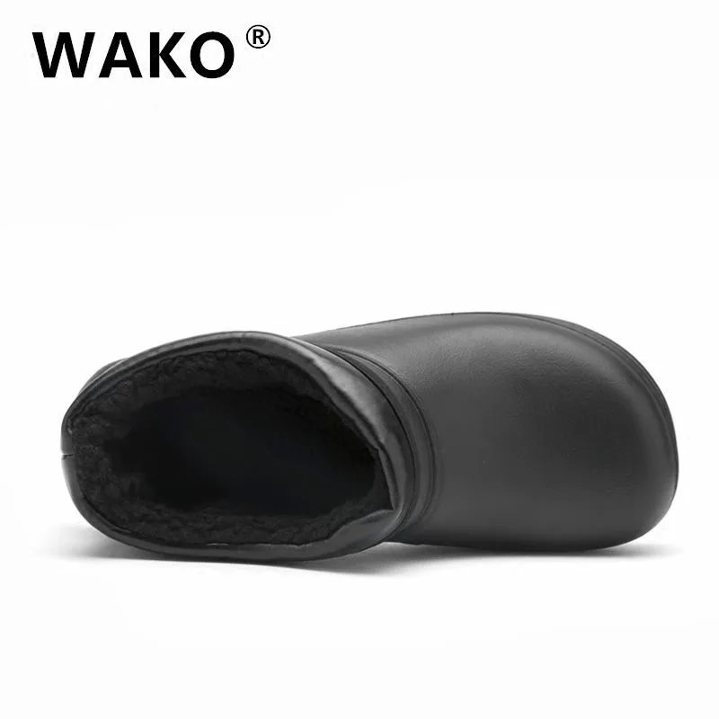 Мужские ботинки для шеф-повара WAKO JM9031 зимние с меховой подкладкой