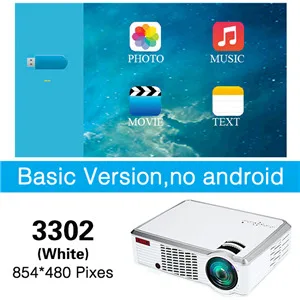 Poner Saund 3302 Вт светодиодный проектор Android HD 1280x720 Разрешение 3D для домашнего кинотеатра 1080p HDMI wifi Proyector Bluetooth