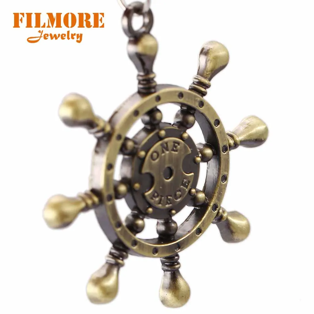 Filmore Новое поступление цельный брелок для ключей Luffy Hat винтажный Череп Скелет
