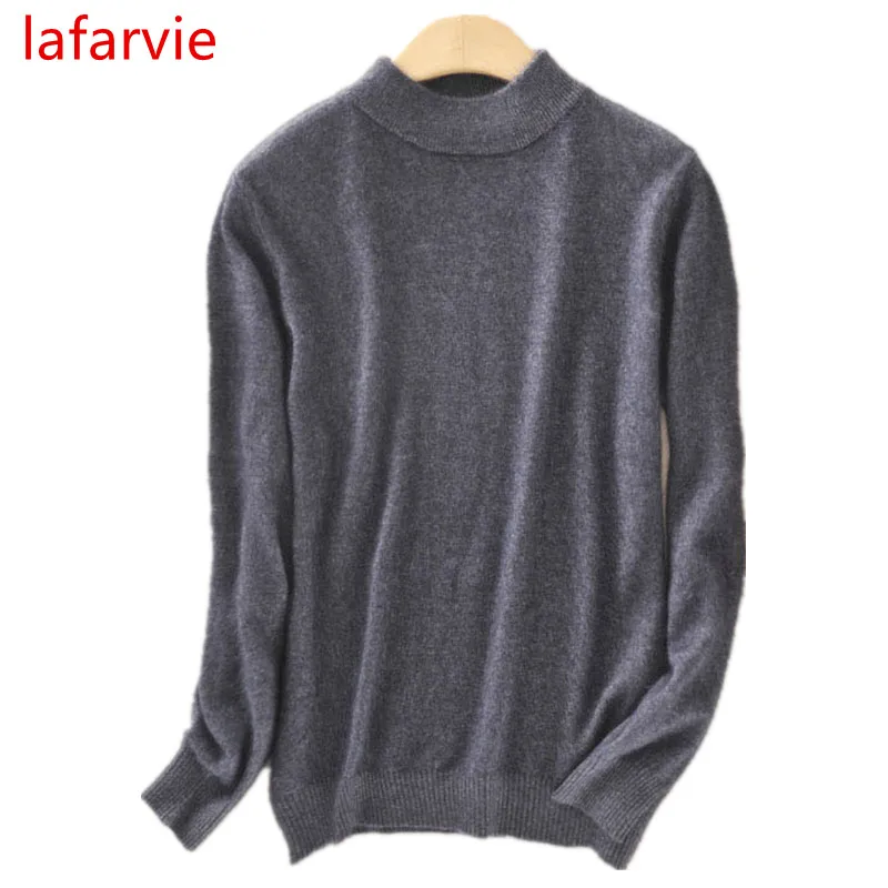 Lafarvie Autumn Winter Quality Cashmere Sweaters Women Fashion Female Soft and Comfortable Warm Slim Knitted Pullovers Hot Sale | Женская