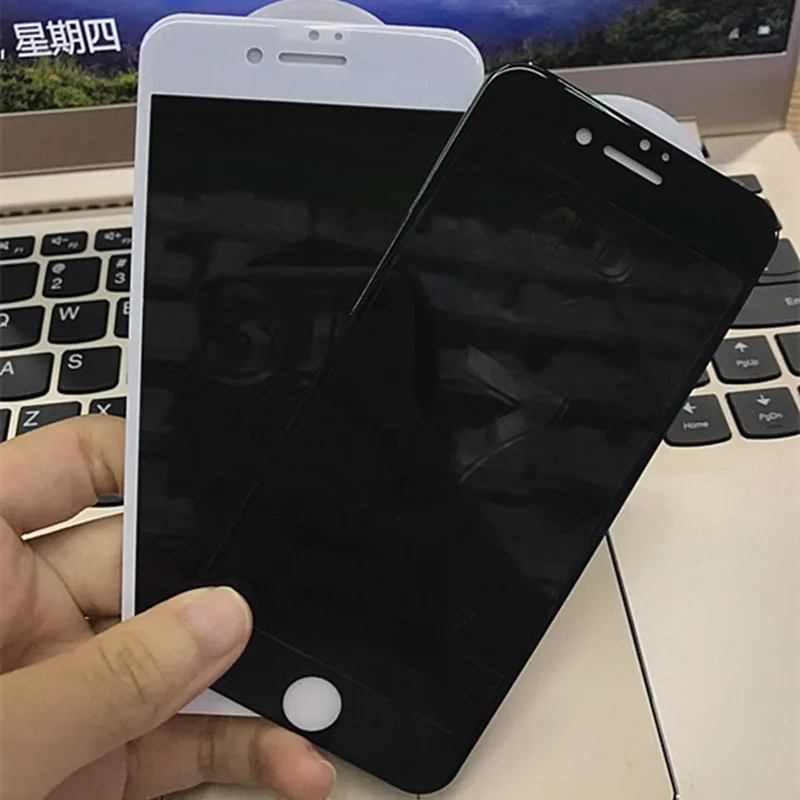 Цветное закаленное стекло с мягкими краями на весь экран для iphone 7 7plus 3D