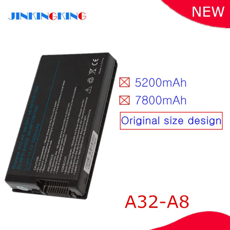 Новинка A32-A8 Аккумулятор для ноутбука Asus A8 A8A A8Dc A8E A8F A8Fm A8H A8He A8J A8Ja A8Jc A8Je A8Jm A8Jn JP A8Jr A8Js A8Jv A8Z N80