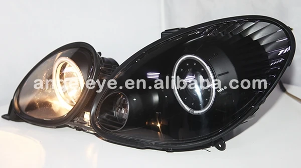 Для Lexus GS300 GS400 GS430 светодиодный ангельские глазки фары 1998-2005 год черный корпус LF