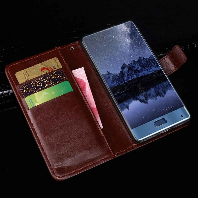 Роскошный чехол книжка для Doogee Mix кожаный высококачественный сотового телефона