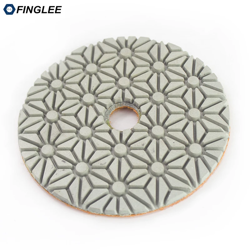 FINGLEE 3 ступенчатые алмазные диски для сухой полировки 4 дюйма/100 мм Diamond Смолы диски для Гранит Мрамор кварц