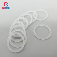 white silicon o ring gasket 2 4mm thickness food grade rubber o rings seals gasket washer od 47485052545558606265mm
