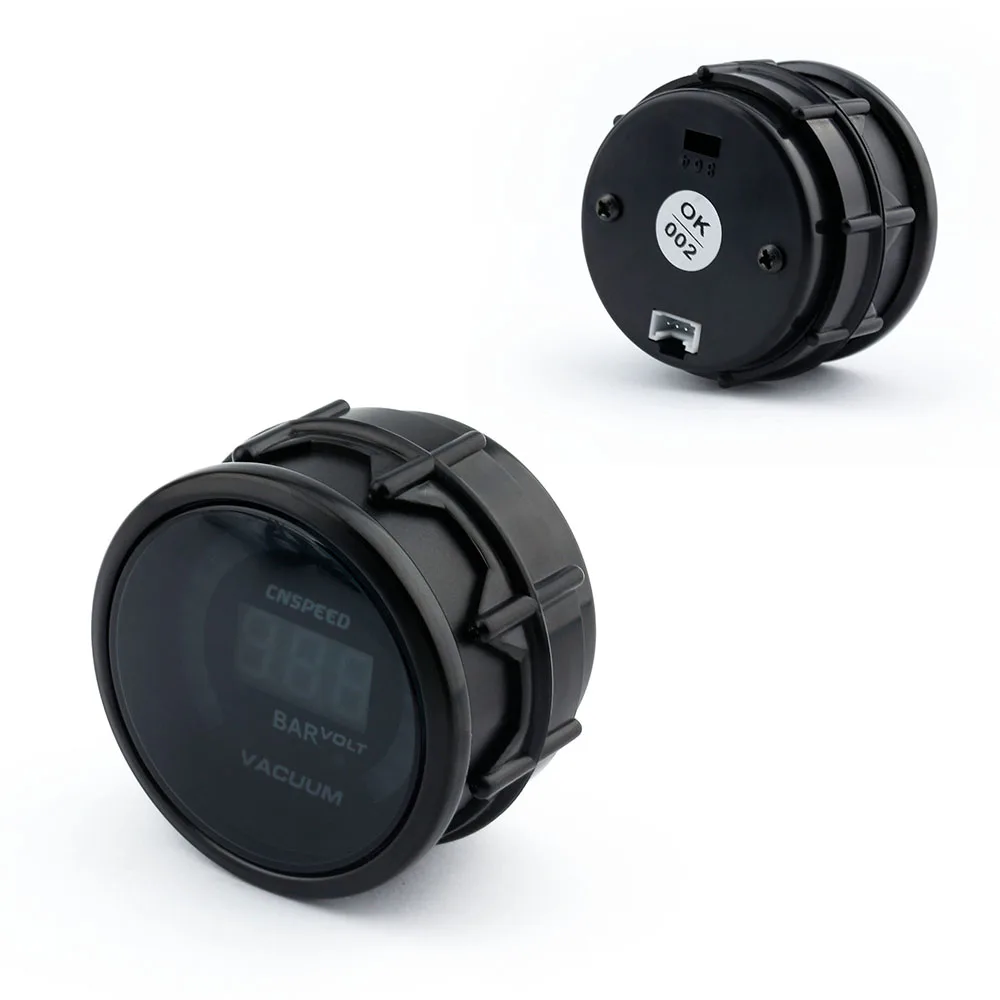 Цифровой автомобильный Вакуумный датчик CNSPEED 2 дюйма 52 мм 1 0 ~ бар гоночный дымовой