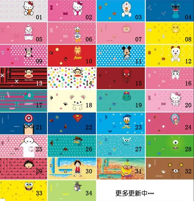 Бесплатная доставка 100 шт. 360 градусов окружающая 3D наклейка с мультфильмом для