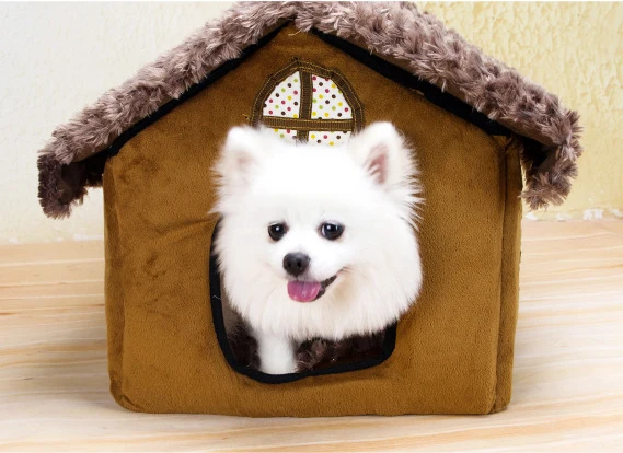 Игрушка для домашних животных зимняя Конура домик кошка собака ткань гнездо