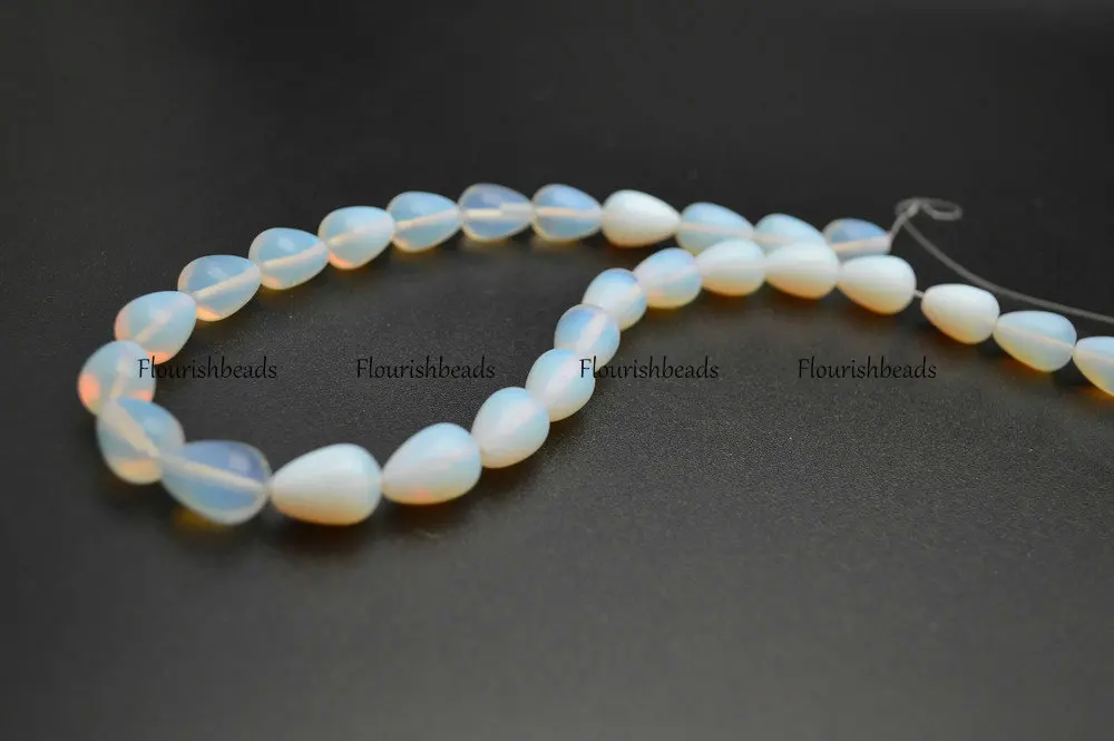 

10x14mm White Opalite Water Drop Shape Stone Loose Beads 5 strands per lot
