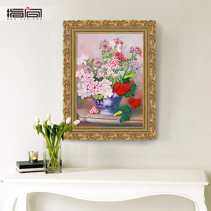 3d печать лента вышивка картин Настенный декор вышивки крестом из сатина с