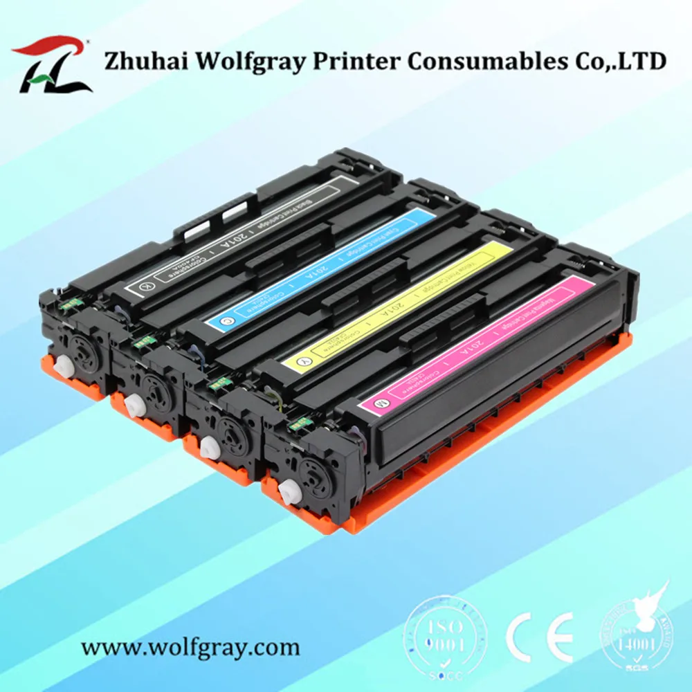 Совместимый тонер-картридж CF500A CF500 500A CF501A CF502A CF503A 202A для HP Laserjet Pro M254nw M254dw M280nw M281fdw