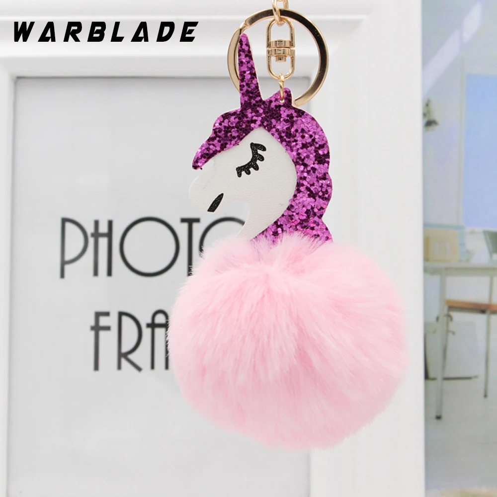 Брелок с помпоном Единорог красочный помпон помпоны шарик из искусственного