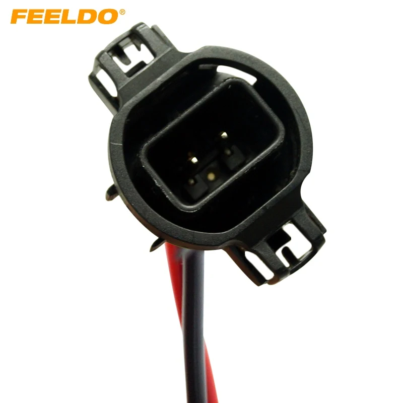 FEELDO 1 шт. H16/5202/2504/PSX24W разъем для ламп противотуманных фар Жгут проводов с хвостом #