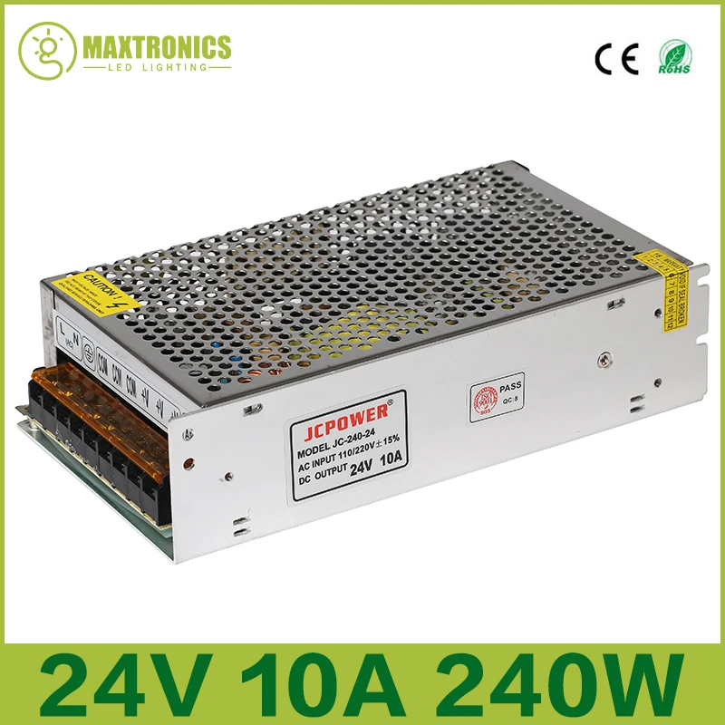 Оптовая цена 24V 10A 240W Универсальный Регулируемый импульсный источник питания для