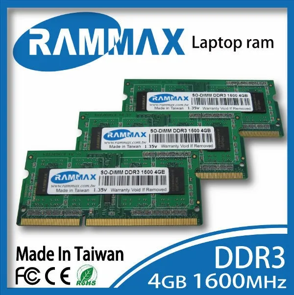 Ноутбук DDR3 оперативная память 2GB | 4GB | 8 Гб карта памяти SO-DIMM1600Mhz PC3-12800 без кода коррекции ошибок 204pin/CL11 Высокая совместимость с материнской платой Тетрадь