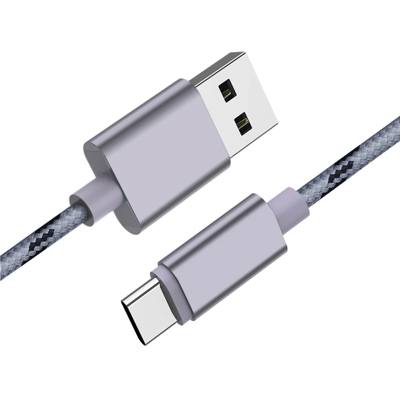 Gray Mofi Micro USB кабель Android для мобильного телефона, быстрое зарядное устройство, кабель для передачи данных, нейлон для Xiaomi huawei samsung, кабель для передачи данных Microusb - Цвет: Gray