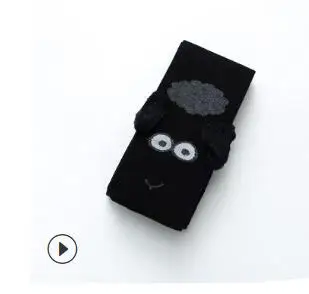 Black sheep Осень г., новинка, детские колготки с объемными рисунками, милые колготки с плюшевым мишкой для девочек - Цвет: Black sheep
