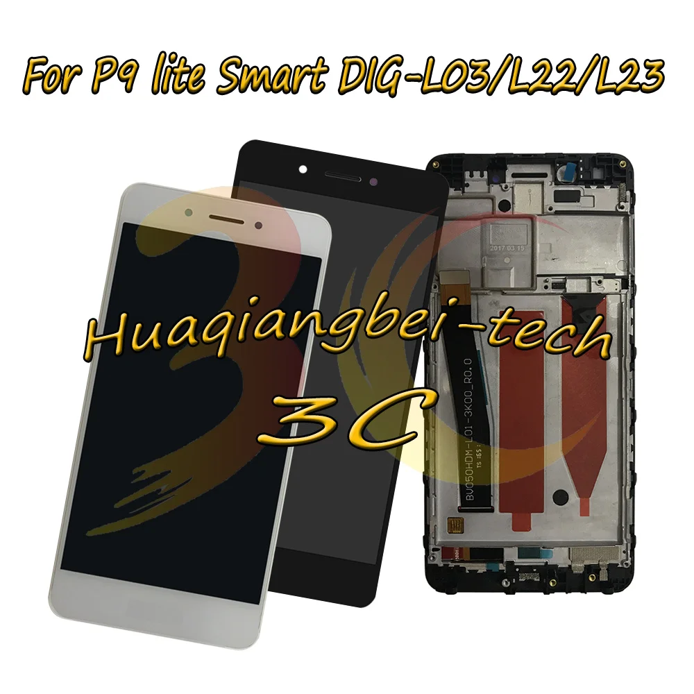 Новинка 5,0 дюйма для Huawei P9 lite, умная зеркальная фотография, полный ЖК-дисплей + цифровой преобразователь сенсорного экрана в сборе + крышка корпуса