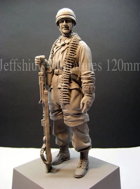 1/16 фигурка солдата из смолы, десантник, Нормандия, война